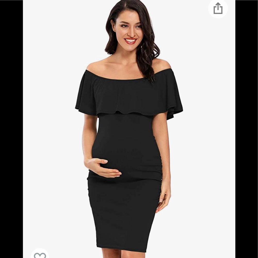 Maternity Off-shoulder Dress